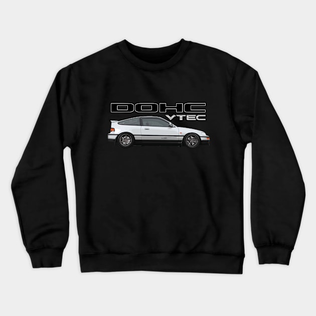 CRX B16 CR-X ZC DOHC VTEC Crewneck Sweatshirt by cowtown_cowboy